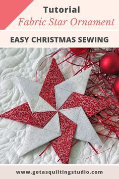 an easy star ornament for christmas sewing