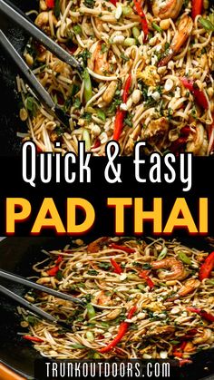 quick and easy pad thai stir fry