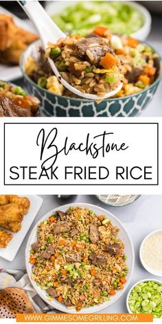 black stone steak fried rice is an easy and delicious dinner that's ready in under 30 minutes