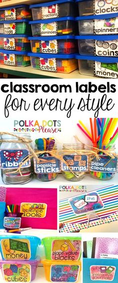 classroom labels for every style and color are great to use in the classroom or at home