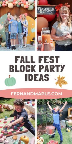 the fall fest block party is full of fun and games