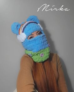 MIRKA with love | Rainbow Teddy 🌈 Ovaj model balaclave inspirisan je džemperom, sa kojim smo otpočele jesenju odnosno zimsku kolekciju. Na stanju imamo jednu... | Instagram Crochet Helmet, Ski Balaclava, Balaclava Crochet, Helmet Covers, Love Rainbow, Ski Mask, Knit Hat, Knitted Hats, With Love