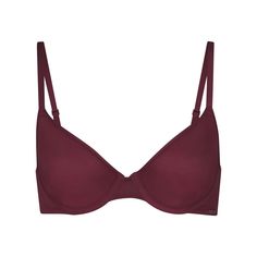 New Skims Weightless Demi Bra Wine Size 32c Meet Your Lightest, Most Breathable Demi Bra. This Innovative, Ultra-Airy Silhouette Has A Comfortable And Supportive Underwire And Breathable Lined Cups That Feel Like You Have Nothing On. Features Fully Adjustable Straps, Smoothing Microfiber Wings, Skims Hardware Logo On Front Wing, And Hook And Eye Back Closure. Fits True To Size. Medium Coverage Neckline And Cups, Breathable Lined Cups, Lightweight And Flexible Underwire For Support, Fully Adjusta Swim Shoes, Triangle Bralette, Crochet Shirt, Demi Bra, T Shirt Bra, Mini Boden, Strapless Bra, Mary Jane Shoes, Bra Sizes