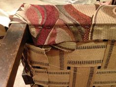 a basket sitting on top of a wooden table