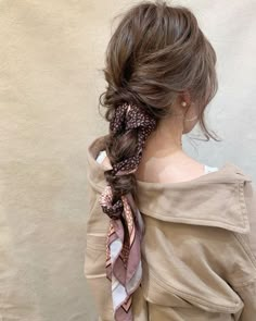 Hair Scarf Styles, A Ponytail, Hair Up Styles, Hairdo For Long Hair, Hair Stylist Life, Aesthetic Hair, Scarf Hairstyles, Pretty Hairstyles