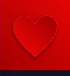 a red paper heart on a red background