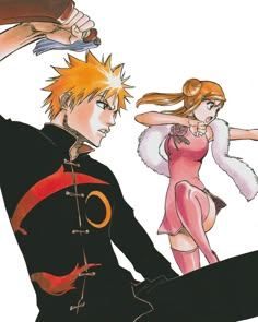 Bleach Official Art, Ichigo And Orihime, Bleach Orihime, Orihime Inoue, Oki Doki, Tite Kubo