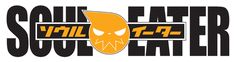 the logo for soul eaterr is shown in black and yellow with an evil face