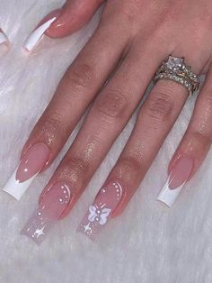 Long Fake Nails, Glossy Nails, Fake Nails Long, Nails Glossy, Amazing Nails, Heart Nail, Easy Nails, Nails Square, Fake Nails With Glue