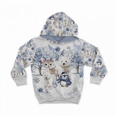 High quality printed cotton knitwear - sweatshirt. A beautiful winter collection - sweatshirt with a digital print guaranteeing long-lasting quality of use without defying the pattern. The material is ideal for sewing sweatshirts, comfortable pants, skirts, dresses, tunics, hats, baby layette, everyday items and more. Cotton knitwear is distinguished by the highest care of performance and the use of the latest technologies for the production of cotton as well as its printing. The sweatshirt is a Winter Printed Sweater, Playful Winter Sweatshirt With Cartoon Print, Playful Cartoon Print Sweatshirt For Winter, Playful Fleece Sweatshirt For Winter, Winter Bear Print Cotton Top, Playful Winter Hoodie Sweatshirt, Winter Cotton Top With Bear Print, Winter Hoodie With Bear Print And Long Sleeves, Winter White Sweatshirt With All Over Print