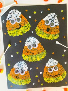 Easy Halloween Art Projects For Elementary, September Arts And Crafts For Seniors, Senior Center Activities Easy Crafts, Fall Crafts Seniors, Fall Activities For Seniors Assisted Living, Preschool Fall Festival Ideas, Halloween Prek Crafts, Fall Crafts For Seniors Assisted Living, Halloween Crafts For Seniors