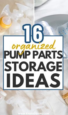 there are many different items that can be used to organize the storage area for baby bottles