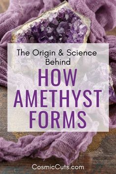 Learn about Amethyst formation so you can better understand just how incredible these little (and often big) gems are. You'll be in awe of how amazing Mother Nature is and why owning an Amethyst Geode is so special. Let's discover what there is to know about Amethyst crystal formation now! #amethystformation #amethystcrystalformation https://cosmiccuts.com/blogs/healing-stones-blog/how-amethyst-forms Types Of Amethyst, Simple Witchcraft, How To Unblock Chakras, Beginner Witchcraft, Feng Shui Crystals, How To Make Crystals