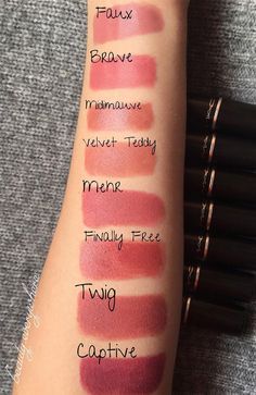 Makeup Forever Powder, Makeup Forever Concealer, Makeup Forever Lipstick, Makeup Forever Foundation, Beauty Eye Makeup, Winter Lip Color, Mac Lipstick Swatches, Best Mac Lipstick, Mac Lipstick Shades