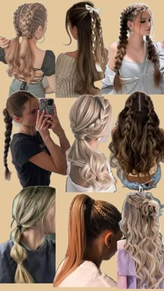 Outfits With French Braids, Hair Styles For Long And Thick Hair, Fair Hairstyle, Sanggul Modern, Hairstyle Examples, Easy Hairstyles For Thick Hair, Cute Simple Hairstyles, Hairstyles For Layered Hair