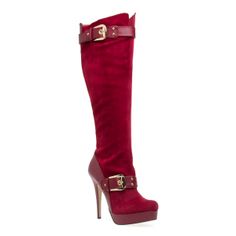 All About Shoes, Red High, Heel Boots