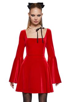 base|red Red Dress Bell Sleeve, Red Bell Sleeve Dress For Spring, 60s Bell Sleeve Dress, Luxury Red Long Sleeve Mini Dress, Heart Prints, Bell Sleeve Dress, Strike A Pose, Online Boutique, Bell Sleeves