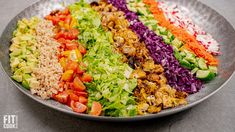 Chicken Grain Bowl, Grain Bowl Recipe, Fit Men Cook, Vegan Ranch Dressing, Vegan Ranch, Salad Meal Prep, Tasty Chicken, Romaine Lettuce Salad, Grain Bowl