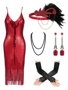 PRICES MAY VARY. Stretchy Material: This Great Gatsby Dress is Crafted from Sequins & Sequin Tassels. 1920s Flapper Dresses Size: S = US 2-4, M = US 6-8, L = US 10-12, XL = US 12-14, Please Check the Size Chart in The Production Description Picture Harlem Nights Dresses Features: Deep V Neck, Adjustable Straps, Backless, Bobycon Fitted Style, Sleeveless, Elastice, Elegant 1920s Flapper Dress, Zipper Closure in the Back 8 Pcs Great Gatsby Outfits for Women: 1x 20s Dresses, 1 x Flapper Headband, 1 Great Gatsby Outfits For Women, Harlem Nights Outfits, 1920 Costumes, Great Gatsby Outfits, 20s Costume, Black Flapper Dress, Roaring 20s Dresses, Gatsby Outfit, 20s Dresses