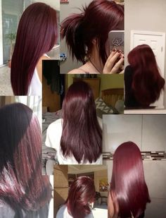 Different Types Of Beauty, Dark Red Peekaboo Hair, Red Hair With Black Roots, Black Hair Red Tips, Red Peekaboo Hair, Pelo Color Vino, Red Peekaboo, Wine Red Hair