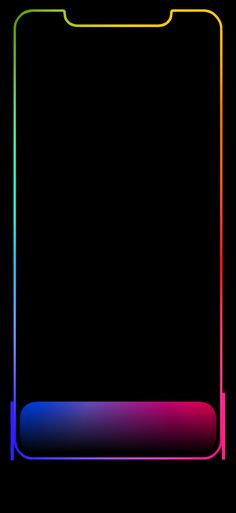 an image of a black background with colored lines on it in the shape of a rectangle