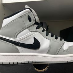 Worn Once And In Excellent Condition. Nike Shoes Air, Shoes Air, Air Jordan 1 Mid, Jordan 1 Mid, Air Jordan 1, Men's Nike, Mens Shoes Sneakers, Jordan 1, Air Jordan