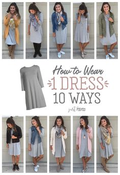 Grey Dress Outfit, Mode Ab 50, Outfit For Church, Teaching Outfits, Wear To Work Dress, Fashion Capsule, Grey Dress, Church Outfits, Looks Chic