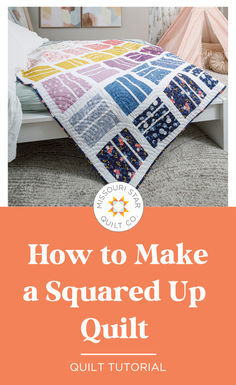 Save this Quick & Easy Simple Squared Up Quilting Project Tutorial! Quilters, it's think INSIDE the box. In this episode, Misty dazzles us with the Squared Up pattern by Cotton and Joy! Squared Up Quilt Pattern, Sheep Quilt, Layer Cake Patterns, Free Quilt Tutorials, Missouri Quilt