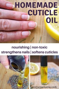 DIY Cuticle Oil Recipe with Essential Oils | Strengthens Nails