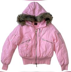 perfect bimbo jackets Y2k Jacket, Dress Up Dolls, The 2000s, Cute Jackets, Winter Fits, Pink Jacket