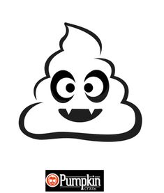 a black and white image of a poopkin logo with the words pumpkin on it