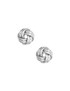 Anne Klein Silver Tone Silver Knot Stud Earrings Knot Stud Earrings, Knot Studs, Silver Earrings Studs, Beaded Earrings, Effortless Style, Timeless Design, Silver Earrings, Knot, Silver Tone