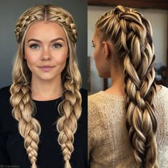 Effortless how to do viking braids hairstyles Ideas for Burning Man Hair 👑