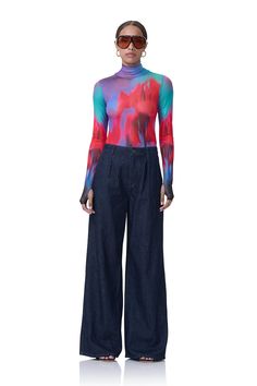 Women's Tops, Bodysuits, Halters, Blouses, Turtlenecks & Wraps | AFRM Trendy Bodysuits, Pleated Trousers, Perfect Woman, Trouser Pants, Sheer Fabrics, Women's Tops, Mid Rise, Turtle Neck, Blouses