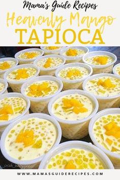 Mango Tapioca Recipe, Tapioca Recipe, Mango Tapioca, Tapioca Dessert, Tapioca Recipes, Filipino Dessert Recipes, Pinoy Dessert, Asian Dessert Recipes