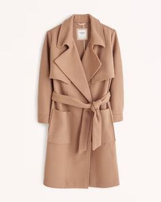 Plus Size Capsule Wardrobe for Apple Shape Body - XOXOKAYMO Soft Trench Coat, Abercrombie (women), Classic Coats, Belted Coat, Oversized Coat, Trench Coats Women