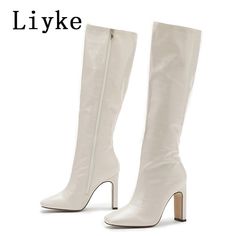 Shipping: Worldwide Express Shipping AvailableDelivery time: 7-15Days Fast ShippingReturns: Fast refund, 100% Money Back Guarantee.Brand Name: LiykeBoot Type: Motorcycle bootsShaft Material: PUOutsole Material: RubberUpper Material: PUOrigin: Mainland ChinaCN: GuangdongSeason: Spring/AutumnInsole Material: PUHeel Type: Square heelLining Material: PUBoot Height: Knee-HighItem Type: BootsFashion Element: zipperDepartment Name: AdultToe Shape: Square ToeHeel Height: Super High (8cm-up)With Platform White Boots Women, White Knee High Boots, Knee Thigh Boots, Knee High Boots Winter, Heel Boots For Women, Long Shoes, Square Heels, Boots Female, Low Heel Flats