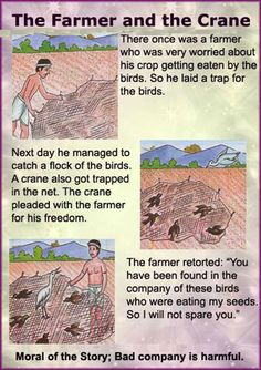 the farmer and the crane poster with instructions on how to plow his farm land