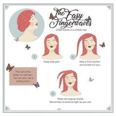 1,772 likes, 22 comments - marlavonduta on January 11, 2020: "⭐️ The Easy Fingerwaves ⭐️ Back to the 1920s series! Finger waves were super popular during the 1920s but the technique is not that easy...". Girl Hairdos, Deep Side Part, Finger Waves, Hair Raising, Illustrators On Instagram, Retro Hairstyles, The 1920s, Vintage Girls