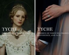 two pictures of people in wedding dresses and jewelry, one is holding the other's hand