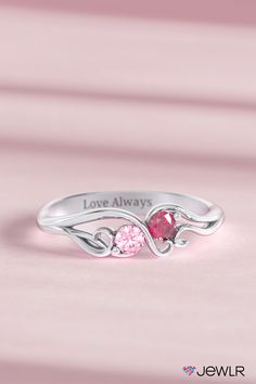 Cute Promise Rings Girlfriends, Unique Promise Rings For Her, Promise Ring Ideas, Ring With Birthstones, Matching Things, Promise Rings Pandora, Personalized Promise Rings, Cute Promise Rings, Birthstone Promise Rings