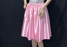 "This lovely  elegant Solid color  silky satin skirt is super easy to  Pull-on. 1\" inch Elastic Waistband. Made with very soft and comfortable lining. Available in five different colors to choose from. Perfect for all seasons...great for many different occasions.. formal and semi formal wear" Elegant Pink Satin Skirt, Bling Bra, Elastic Skirt, Semi Formal Wear, Tulle Tutu Skirt, Silk Slip, Black Mini Skirt, Satin Skirt, Edgy Look