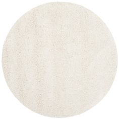 a round white rug on a white background