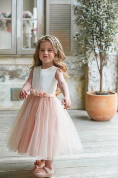 Woman Gown, Gaun Tulle, Blush Pink Skirt, Light Pink Blush, Girls Birthday Party Dress, Flower Woman, Cheap Flower Girl Dresses, Pink Flower Girl Dresses