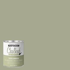 a can of rustoleum chalked late green paint