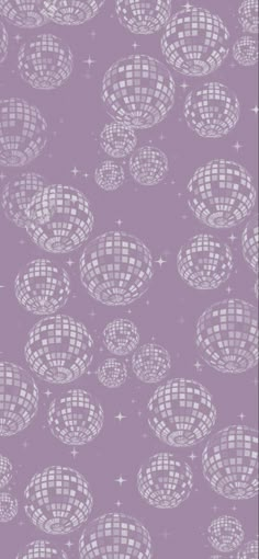 a purple background with white circles and stars