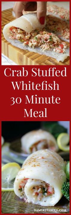 crab stuffed whitefish 30 minute meal