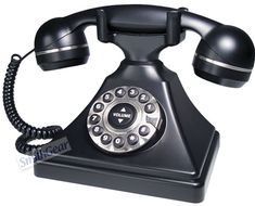 an old - fashioned phone is shown on a white background