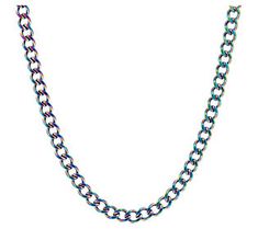 On-trend and stunning, this stainless steel rainbow curb link necklace is never late to the party. From the Steel by Design Collection. Late To The Party, Design Collection, Link Necklace, Diamond Necklace, Jewelry Necklaces, Rainbow, Stainless Steel, Design