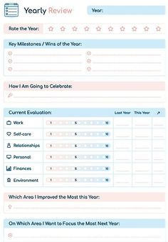 the new year's resolution form is shown in blue and white, with pink accents